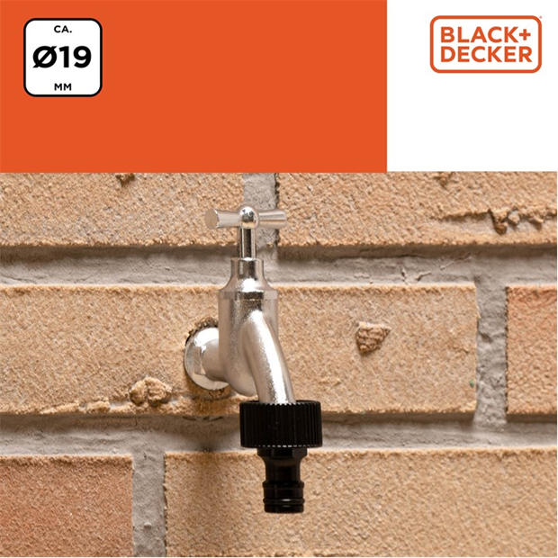 19mm - Black and Decker - 19mm Tap Adapter Gardening Essentials