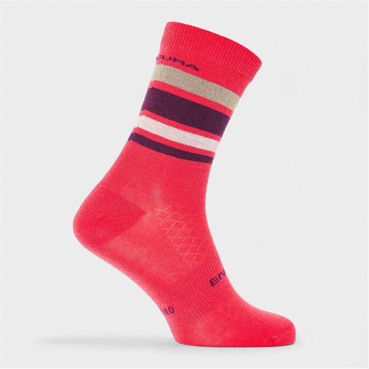 Endura  Red Bb Stripe Cycling Socks in Size 6 - 12 Months, Sports Direct