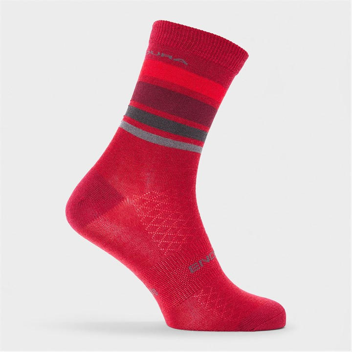 Endura  Red Bb Stripe Cycling Socks in Size 6 - 12 Months, Sports Direct