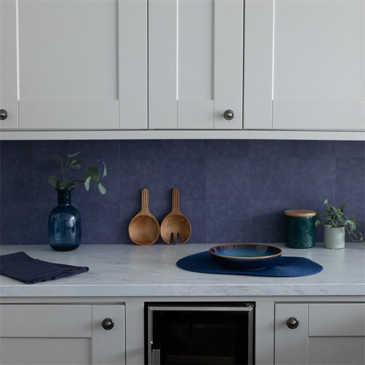 D C Fix  Blue Self Adhesive Vinyl Wall Tiles Cement in Size 0.42 SQM, Sports Direct