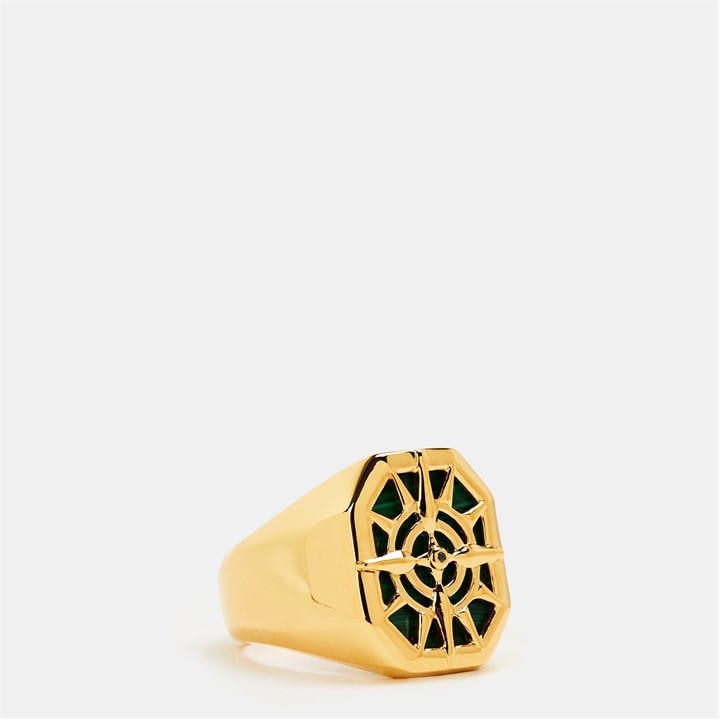 Thomas Sabo  Black Compass Solitaire Ring in Size 48, Sports Direct