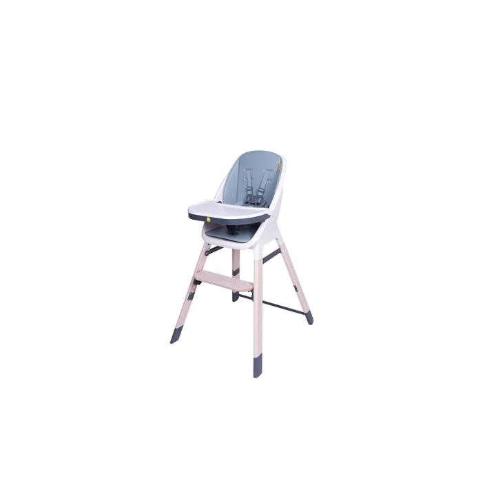 Koo-Di  Kids Grey Tiny Taster 3 In 1 Wooden Highchair - Rain Cloud, Sports Direct