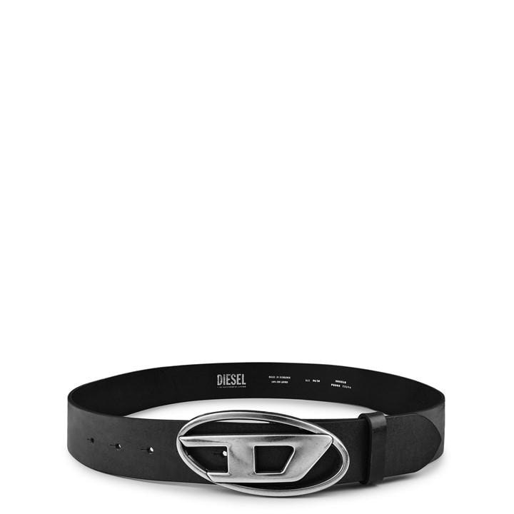 Diesel Men's Black D Buckle Leather Belt in Size M, Sports Direct