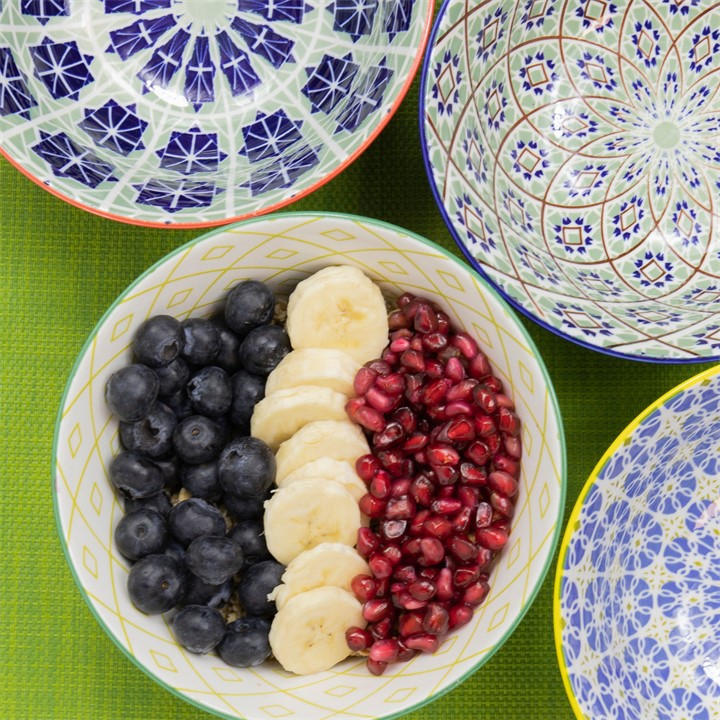 Mikasa Blue Glazed Stoneware Bowl Set Of Four In World Of Flavours - Image 5