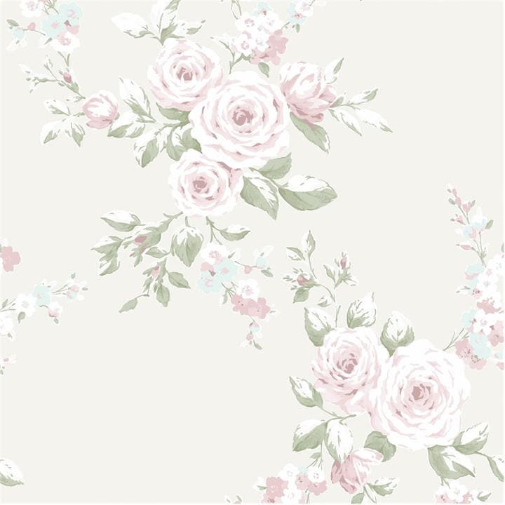 Catherine Lansfield  Cream Canterbury Floral Wallpaper, Sports Direct