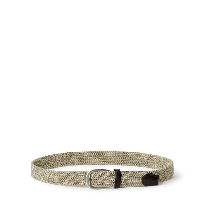 Osprey London Men's Green Sam Flexible Woven Leather Belt in Size M, Sports Direct