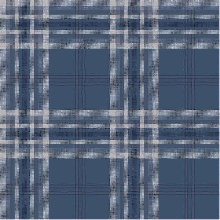 Catherine Lansfield  Blue Kelso Check Wallpaper, Sports Direct