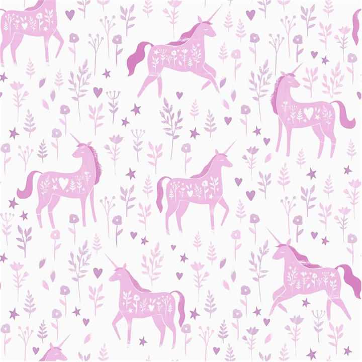 Catherine Lansfield  Pink Folk Unicorn Wallpaper, Sports Direct