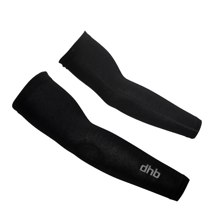 Dhb  Black Merino Arm Warmers in Size M, Sports Direct