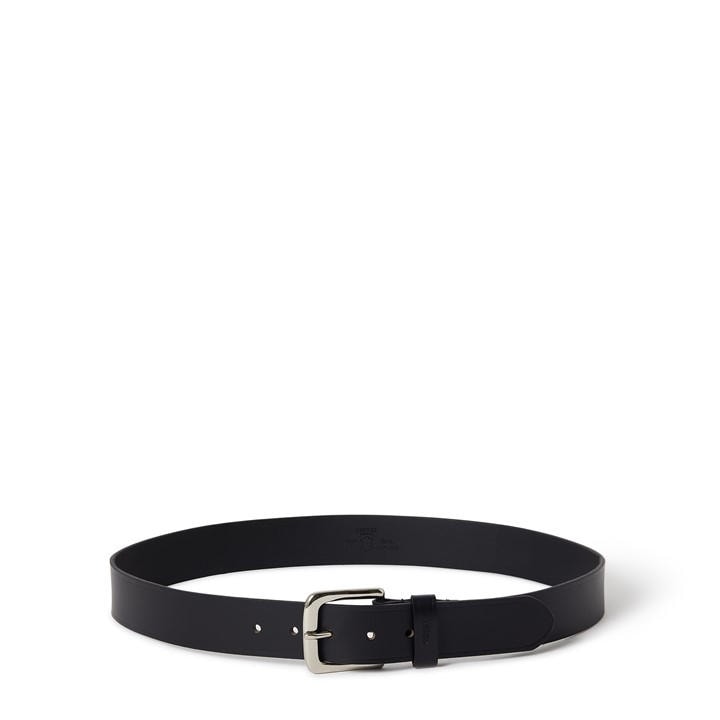 Osprey London Men's Black Wesley Leather Belt in Size 75, Sports Direct