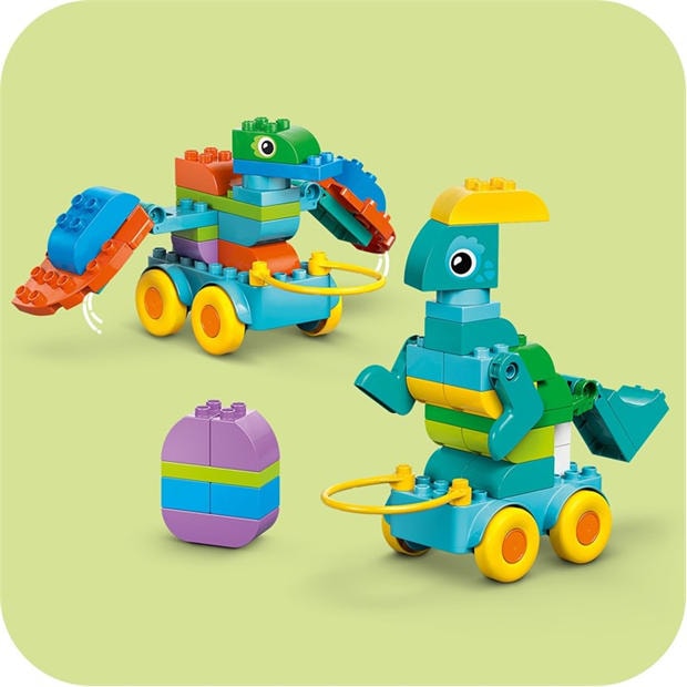 Динозаври на колела - LEGO - LEGO® DUPLO® Town 3in1 Dinosaurs on Wheels Learn-Through-Play Toddler Toy 10451