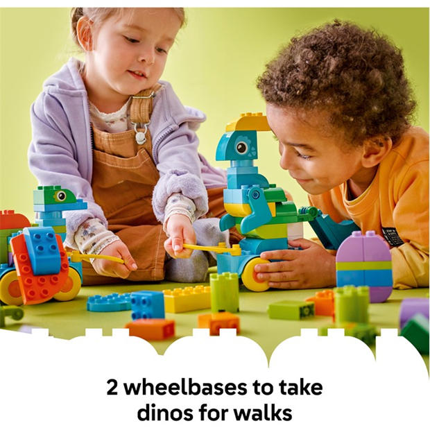 Динозаври на колела - LEGO - LEGO® DUPLO® Town 3in1 Dinosaurs on Wheels Learn-Through-Play Toddler Toy 10451