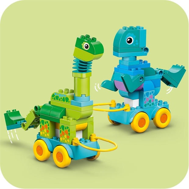 Динозаври на колела - LEGO - LEGO® DUPLO® Town 3in1 Dinosaurs on Wheels Learn-Through-Play Toddler Toy 10451