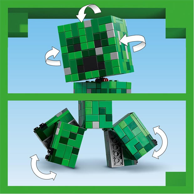 Крийпър - LEGO - LEGO® Minecraft® The Creeper™ Gamer Decor and Action Figure Building Toy 21276