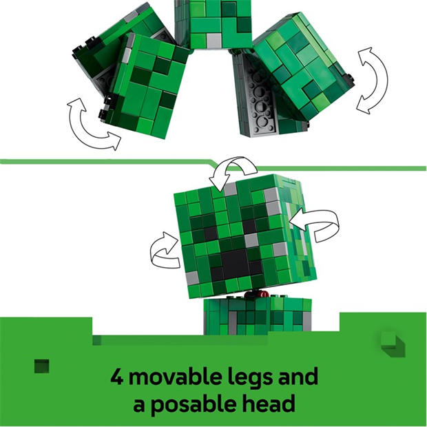 Крийпър - LEGO - LEGO® Minecraft® The Creeper™ Gamer Decor and Action Figure Building Toy 21276