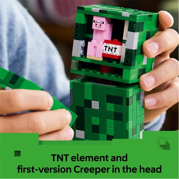 Крийпър - LEGO - LEGO® Minecraft® The Creeper™ Gamer Decor and Action Figure Building Toy 21276