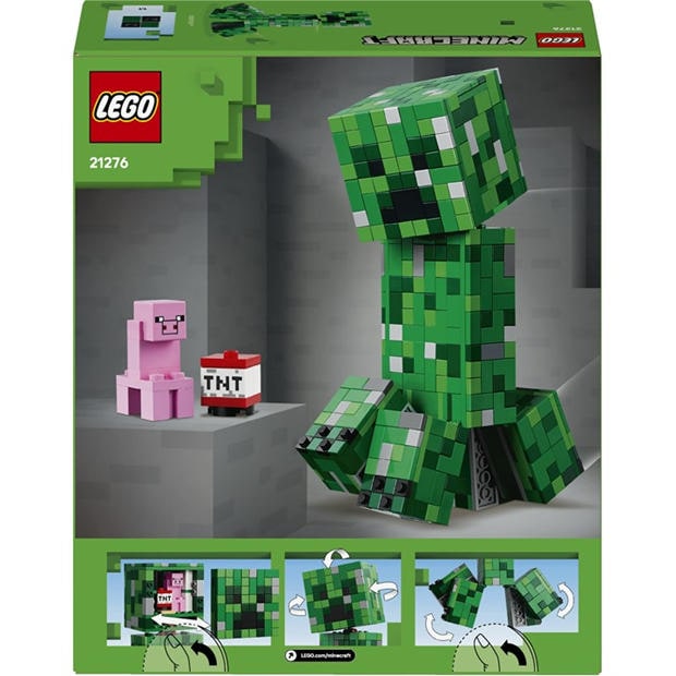 Крийпър - LEGO - LEGO® Minecraft® The Creeper™ Gamer Decor and Action Figure Building Toy 21276