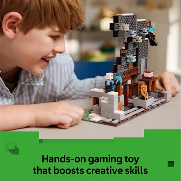 Кирка за миниране - LEGO - LEGO® Minecraft® The Pickaxe Mine Gamer-Room Decor and Axe Toy 21277