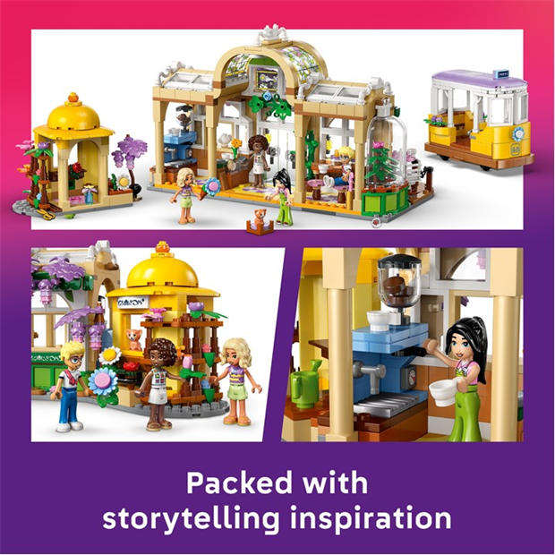Plant Café - LEGO - LEGO® Friends Plant Cafe & Flower Shop Building Kit Pretend-Play Set 42671