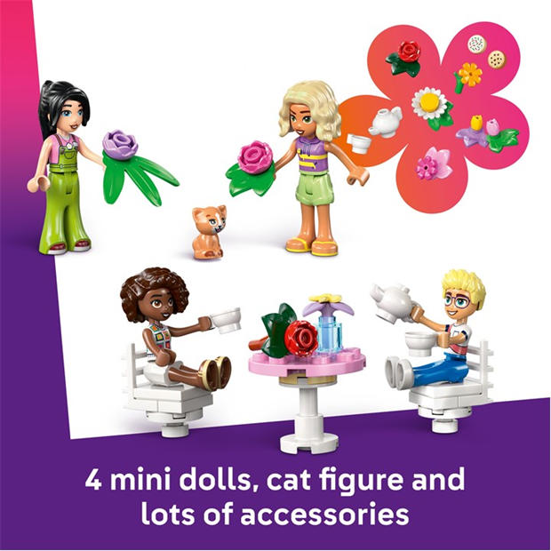 Plant Café - LEGO - LEGO® Friends Plant Cafe & Flower Shop Building Kit Pretend-Play Set 42671