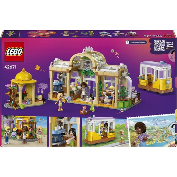 Plant Café - LEGO - LEGO® Friends Plant Cafe & Flower Shop Building Kit Pretend-Play Set 42671