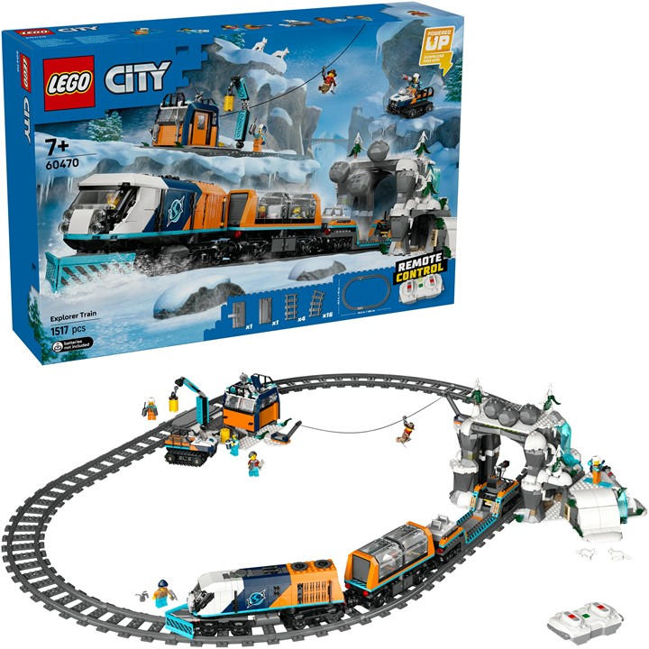 Lego Boys  Lego® City Explorers’ Arctic Polar Express Train Toy Vehicle Set 60470, Sports Direct