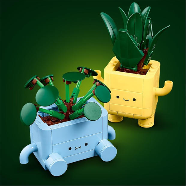Щастливи Растения - LEGO - LEGO® Botanicals Happy Plants Shelf Decor 10349