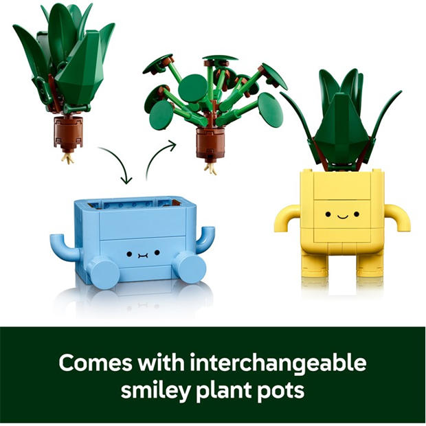 Щастливи Растения - LEGO - LEGO® Botanicals Happy Plants Shelf Decor 10349