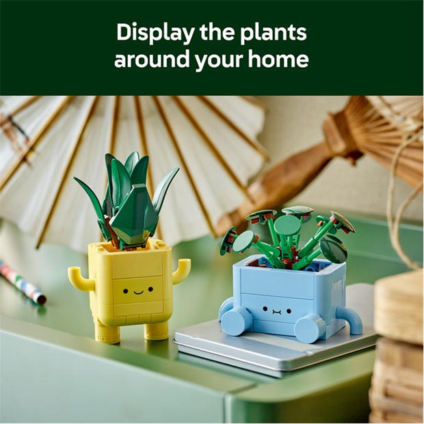 Щастливи Растения - LEGO - LEGO® Botanicals Happy Plants Shelf Decor 10349