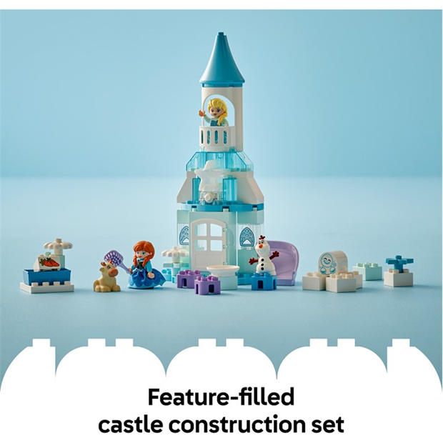 Замъкът на Замръзналото кралство - LEGO - LEGO® DUPLO® Disney Anna and Elsa’s Frozen Castle Party Buildable Toddler Toy 10455