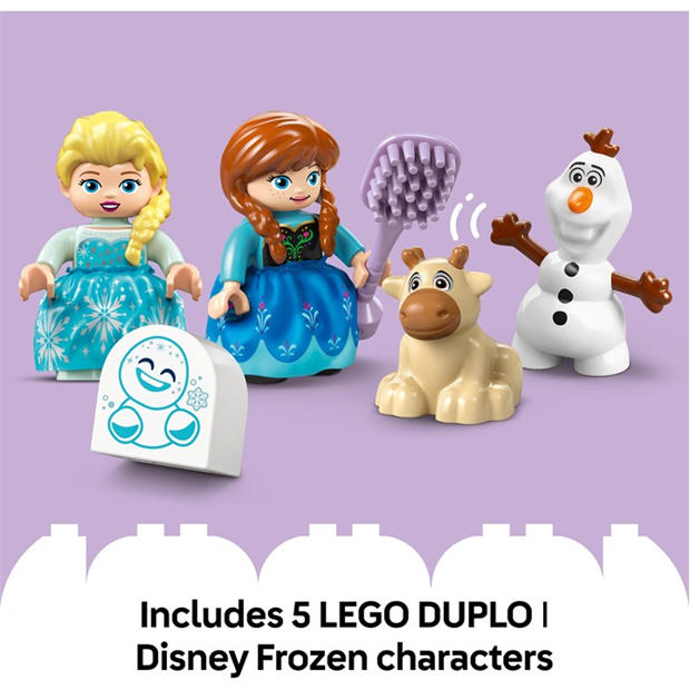 Замъкът на Замръзналото кралство - LEGO - LEGO® DUPLO® Disney Anna and Elsa’s Frozen Castle Party Buildable Toddler Toy 10455