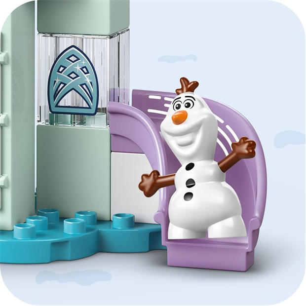 Замъкът на Замръзналото кралство - LEGO - LEGO® DUPLO® Disney Anna and Elsa’s Frozen Castle Party Buildable Toddler Toy 10455