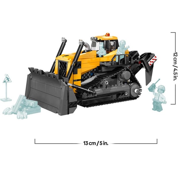 Жълт Булдоза - LEGO - LEGO® City Yellow Bulldozer Construction Site Building Toy Playset 60466