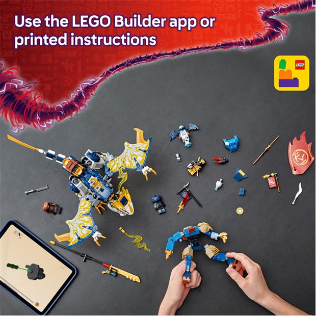 Драконов ездач - LEGO - LEGO® NINJAGO® Rogue’s Mech Dragon Rider Ninja Toy 71843