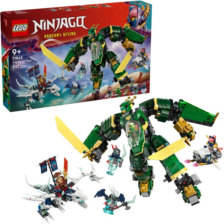 Lego Boys  Lego® Ninjago® Lloyd’s Jet Mech Ninja Toy Building Kit 71845, Sports Direct