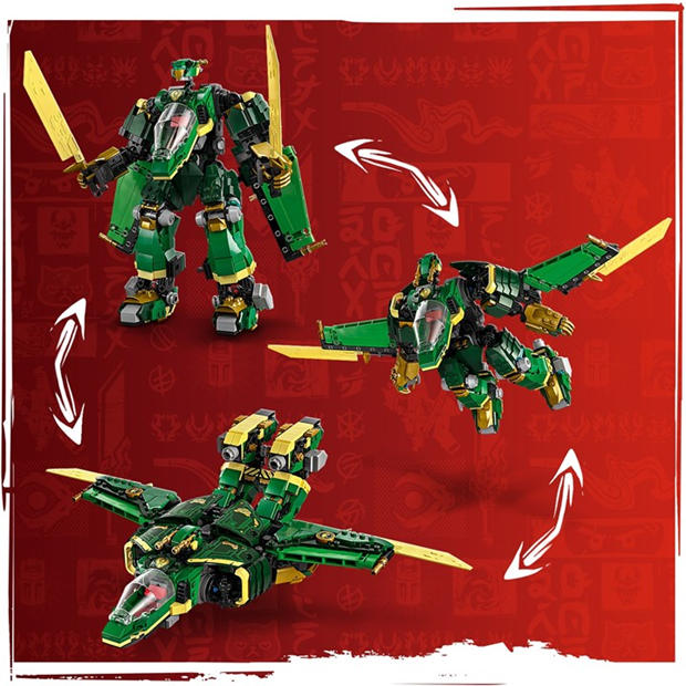 Лойдс Джет Мех - LEGO - LEGO® NINJAGO® Lloyd’s Jet Mech Ninja Toy Building Kit 71845