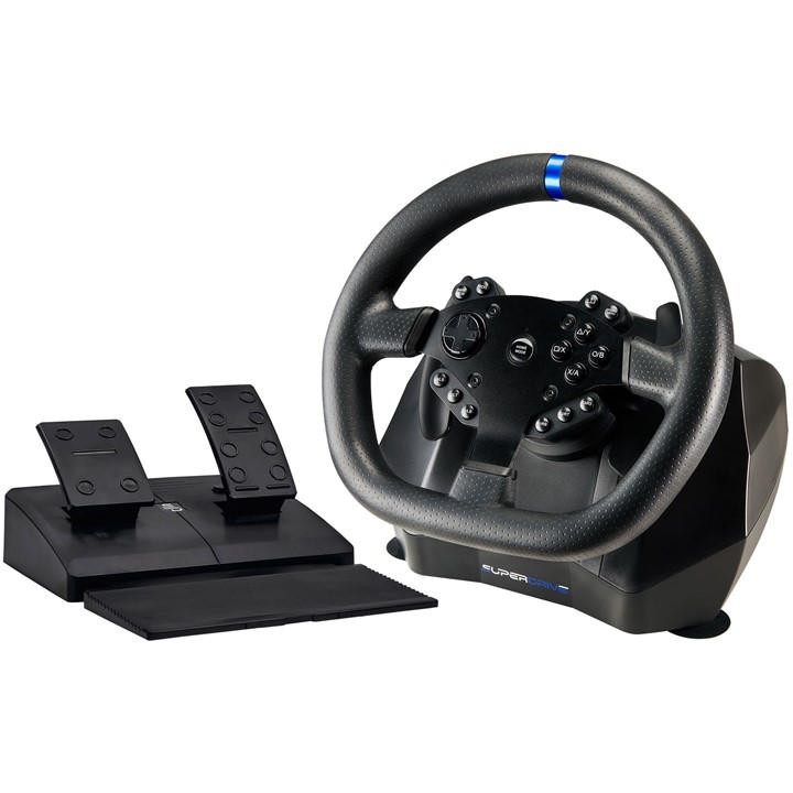 Subsonic  Black Sv950 Gaming Steering Wheel For Pc, Xbox X/S, Ps4, Sports Direct