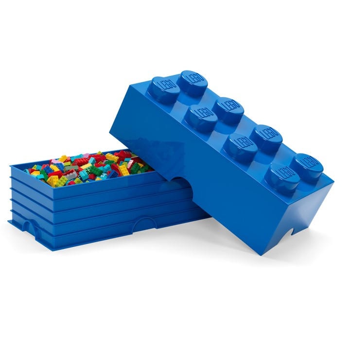 Lego  Kids Blue 8 Brick Storage Box, Sports Direct