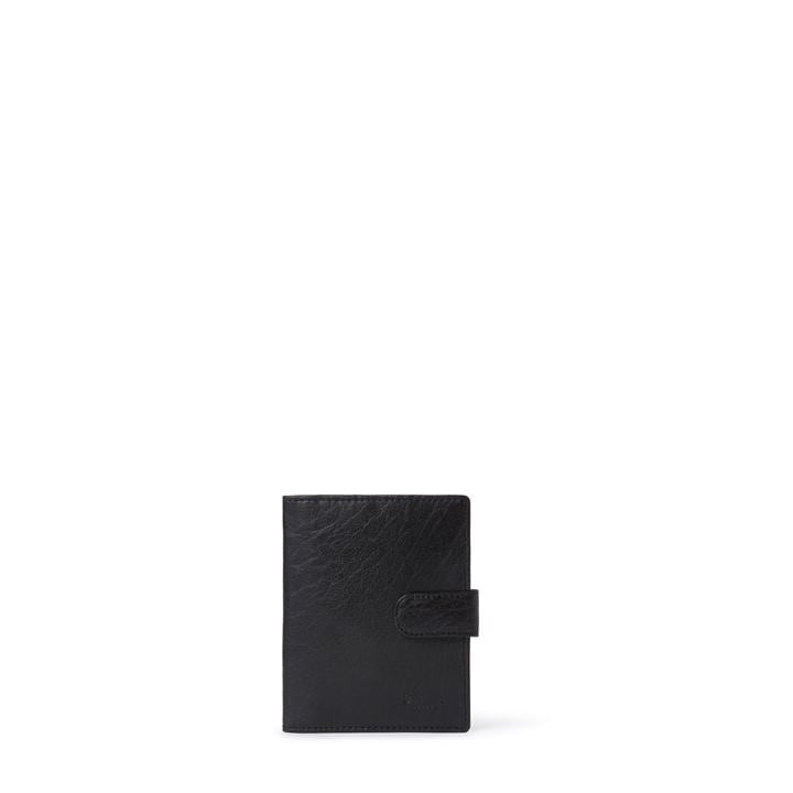 Osprey London Men's Black Passport Holder Leather Embossed Billfold Wallet, Sports Direct