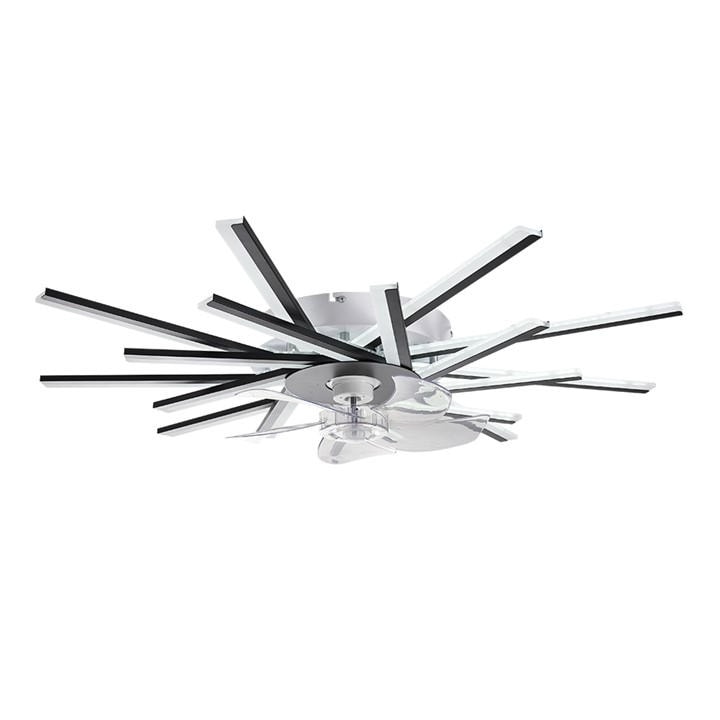 Kabinet Uk  Black Dimmable Led Ceiling Fan Light With Remote, Sports Direct
