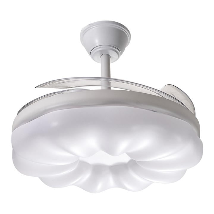 Kabinet Uk  White Dimmable Ceiling Fan Light, Sports Direct