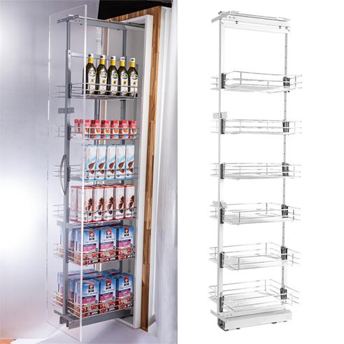 LIFE IDEAS - 6-Tier Metal Kitchen Pull-out Cabinet Basket Shelf