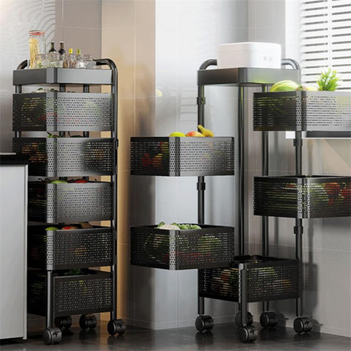 LIFE IDEAS - 6-Tier Kitchen Storage Rack with Wheels