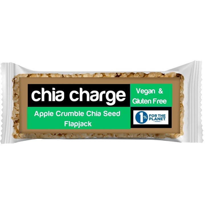 Chia Charge  Green Vegan & Gluten Free Mini Flapjack in Size 20 x 30g, Sports Direct