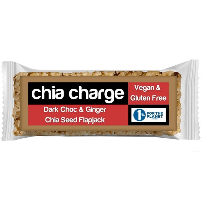 Chia Charge  Orange Vegan & Gluten Free Mini Flapjack in Size 20 x 30g, Sports Direct