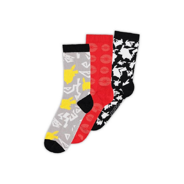 Pokemon   Pok¿Mon - Crew Socks (3Pa, Sports Direct