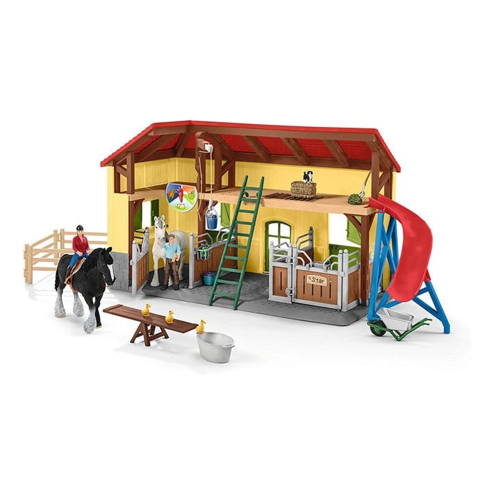 Schleich  Kids   Horse Stable With Accessories, Sports Direct