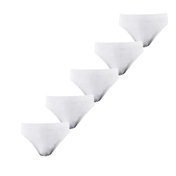Donnay Men's White Essential 5-Pack Briefs in Size 3XL, Sports Direct