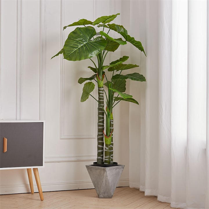 Life Ideas  Green 160Cm Artificial Tropical Plant With Flowerpot, Sports Direct
