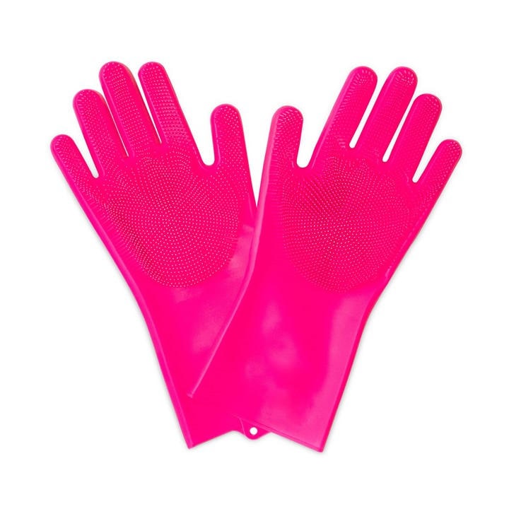 Muc-Off  Pink Scrubber Gloves  in Size L, Sports Direct